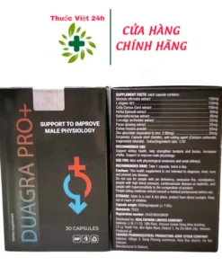 Duagra Pro+ - Hỗ Trợ Tăng Cường Sinh Lý Nam Giới - Hộp 30 Viên 16 dula7