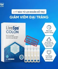 Men vi sinh chứa Bào tử lợi khuẩn dùg cho Viêm Đại Tràng, Tiêu chảy, Táo bón - LiveSpo Colon(10 ống)