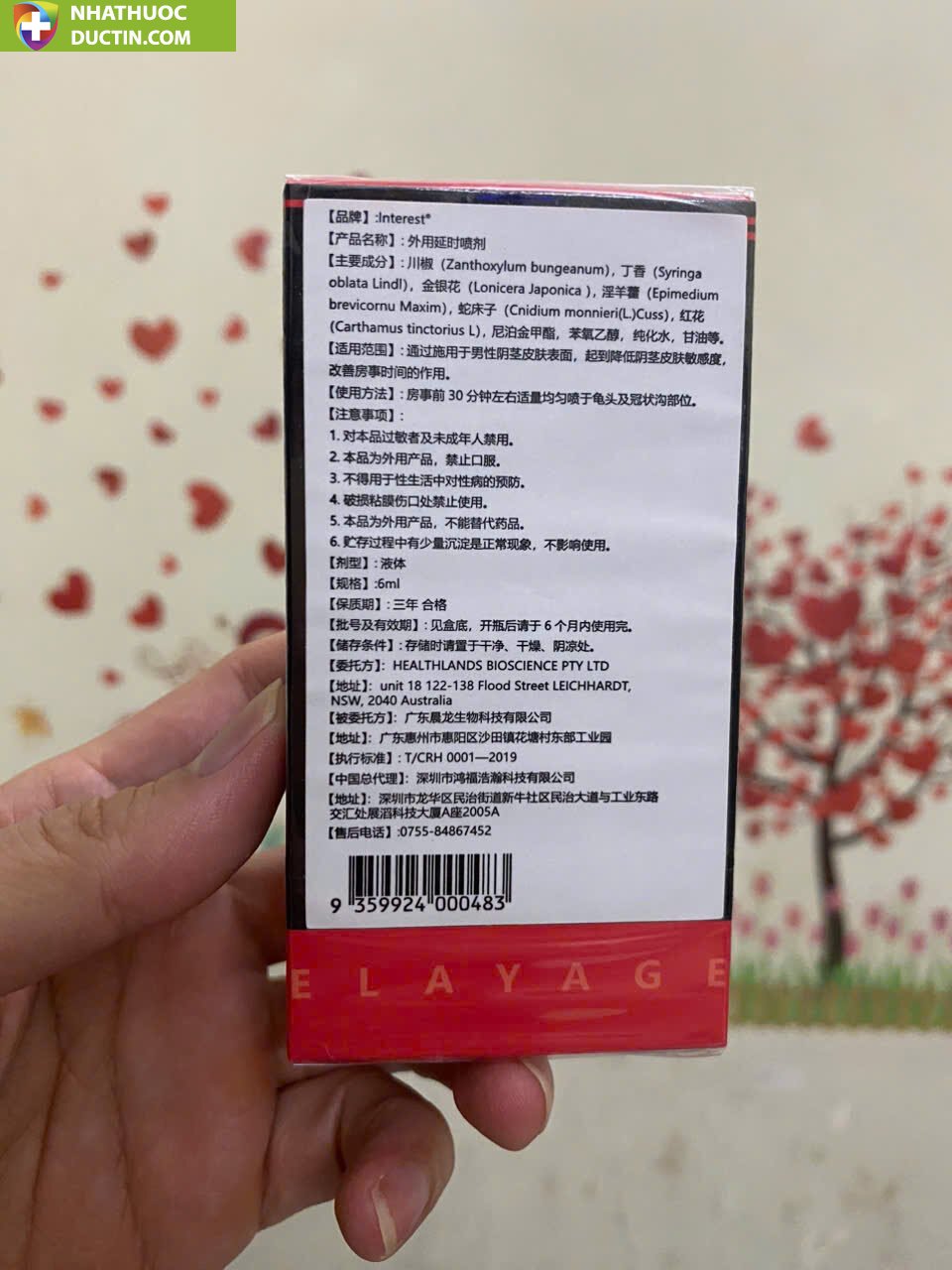 Xịt Kéo Dài Thời Gian External Delay Agent 6ml cho nam 11
