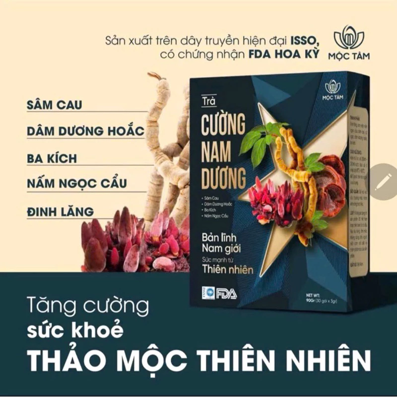 Trà cường dương nam , trà ba kích, Ngọc cẩu , sâm cau… trà tăng cường sinh lý nam 8 namcuogn3