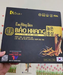 (HỘP 6 Hũ) CAO HỒNG SÂM BẢO KHANG – Tăng Cường Hệ Miễn Dịch, Hỗ Trợ Tim Mạch, Chống Lão Hoá Cho Cơ Thể Khoẻ Mạnh