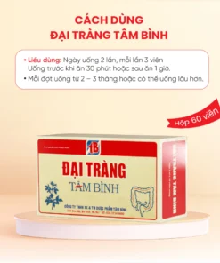 Alternative view of Đại tràng Tâm Bình - Hỗ trợ giảm triệu chứng của viêm đại tràng cấp và mạn tính, đau bụng, đầy hơi, tiêu chảy