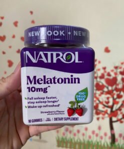 Alternative view of Kẹo dẻo ngủ melatonin 10mg Natrol gummies 90 viên của Mỹ