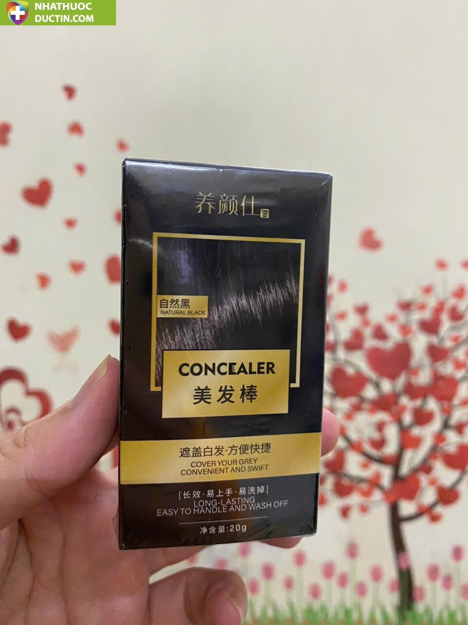 Lược chải phủ bạc CONCEALER - Lược CONCEALER che phủ tóc bạc tức thì, tiện lợi mọi lúc mọi nơi, không bết dính, lâu trôi 17 luoc1