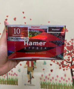 Kẹo sâm Hamer (Malaysia) hộp 36 viên chính hãng