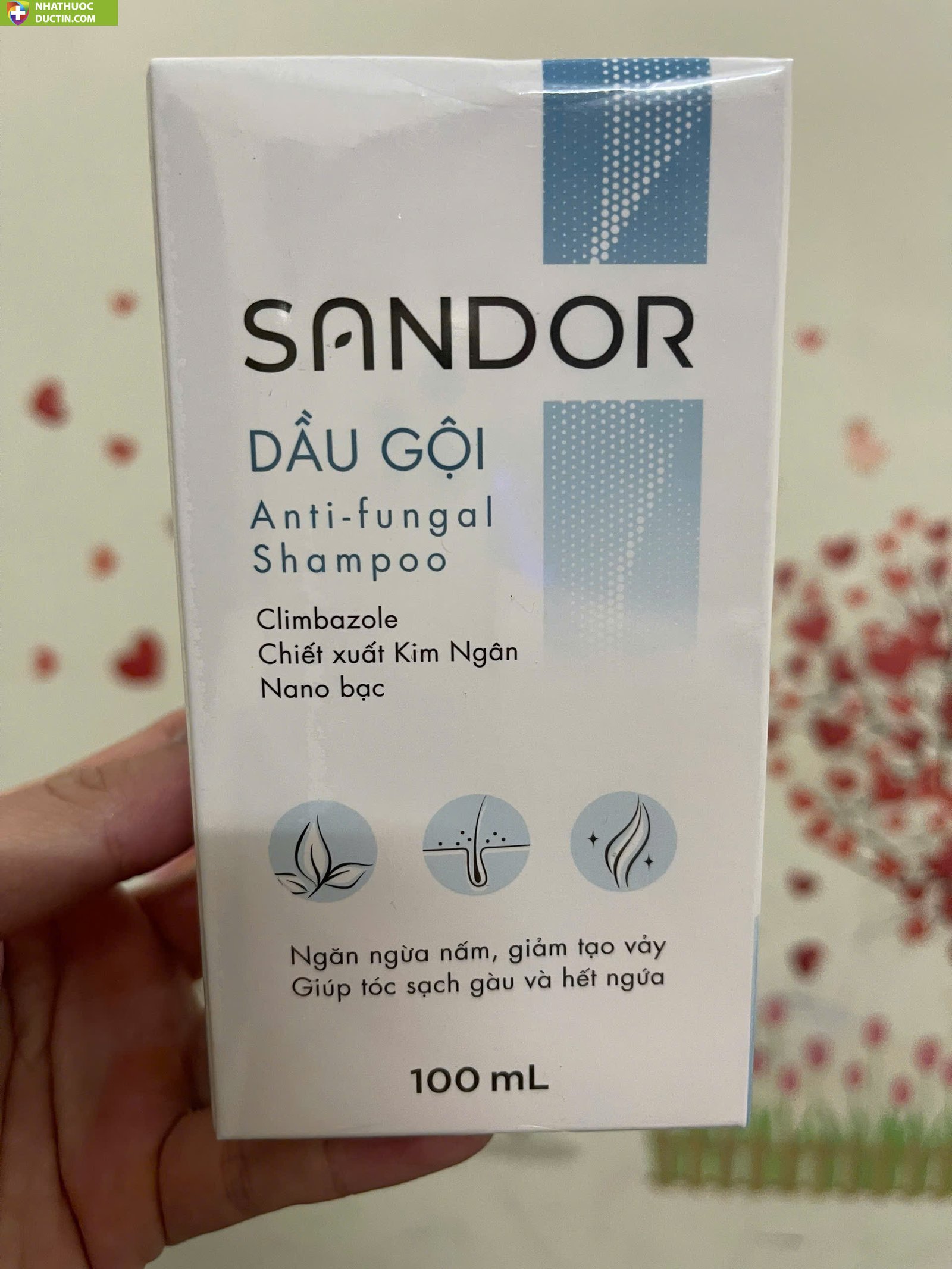 Dầu gội Sandor Dầu gội chống gàu, giảm nấm ngứa, làm sạch sâu 100ml 14 sando1