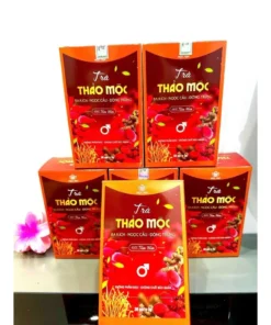 Trà Thảo Mộc Ba Kích Ngọc Cẩu Đông Trùng, Trà Ba Kích, Đinh Lăng, Dây Thìa Canh, Cỏ Ngọt Sâm Cau Hộp 60 Gói