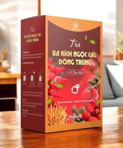 Alternative view of Trà đông trùng ngọc cẩu ba kích, tỉnh táo, mát người, đinh lăng, dây thìa canh, cỏ ngọt Hộp 60 gói Tăng Sinh Lý