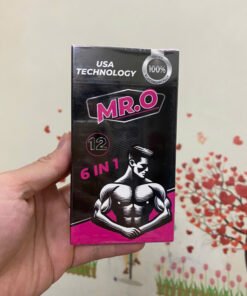 Bao Cao Su Mr.O 6 In1, Bcs Siêu Mỏng 0.04mm, Gân Gai Hạt Toàn Thân, Giúp Nam Giới Yêu Lâu, Hương Dâu