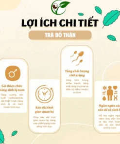 Trà Bổ Thận Dương - Chống Xuất Tinh Sớm, Rối Loạn Cương Dương, Bổ Thận Tráng Dương 12 botahn88