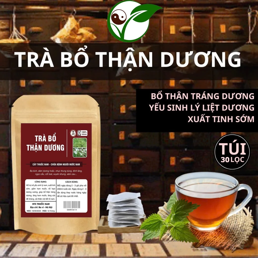 Trà Bổ Thận Dương - Chống Xuất Tinh Sớm, Rối Loạn Cương Dương, Bổ Thận Tráng Dương 26 bothan1