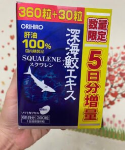Sụn vi cá mập Orihiro Squalene của Nhật hộp 360 viên 10 camap2