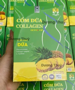 Cốm Dứa Collagen Detox Vip Chính Hãng hỗ trợ đẹp da đẹp dáng, detox cơ thể, bổ sung collagen chống lão hóa da hiệu quả