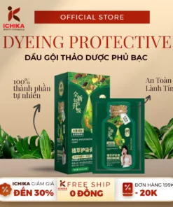 Hộp 10 Gói Dầu Gội Phủ Bạc BUBBLE DYEING PROTECTIVE - Dầu Gội Thảo Dược BUBBLE Đổi Màu Dưỡng Bảo Vệ Tóc 13 daugoiichi1