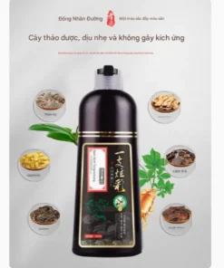 Dầu Gội Phủ Bạc Tóc, nhuộm đen tóc Bắc Kinh Đồng Nhân Đường, Tinh Chất Thảo Dược Thiên Nhiên 500ML 14 dongnhan3