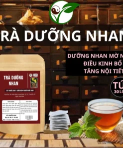 Alternative view of Trà Dưỡng Nhan -Thảo Mộc Xanh - Ấm Tử Cung, Cân Bằng Nội Tiết, Đẹp Da, Giảm Cân, Mát Gan, Thanh Lọc, Dễ Ngủ -Bịch 30 lọc