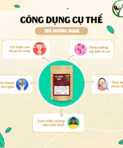 Trà Dưỡng Nhan -Thảo Mộc Xanh - Ấm Tử Cung, Cân Bằng Nội Tiết, Đẹp Da, Giảm Cân, Mát Gan, Thanh Lọc, Dễ Ngủ -Bịch 30 lọc 8 duongnhan4