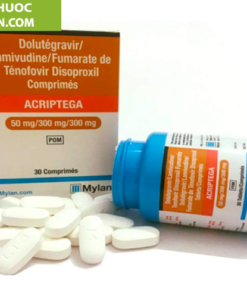Alternative view of Thuốc Acriptega Mylan chống phơi nhiễm HIV 50mg/300mg/300mg hộp 30v