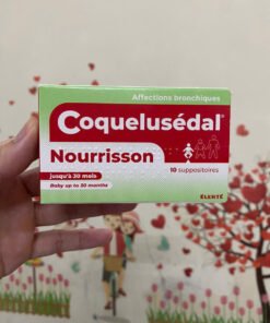 Viên nhét đít hậu môn Coquelusedal của Pháp giảm ho cho bé