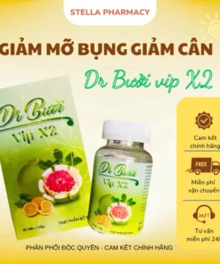 Giảm Cân Dr Bưởi Vip X2 huỷ mỡ toàn thân ,hỗ trợ kiểm soát cân nặng an toàn không tác dụng phụ