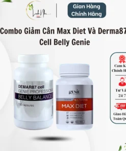 Combo Viên Uống Giảm Cân Max Diet Và Derma87 Cell Belly Genie GC Hàn Quốc, Giúp Đào Thải Mỡ Thừa Và Giảm Cân Hiêu Quả
