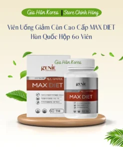 Alternative view of [Hàng Cao Cấp] Viên Uống Giảm Cân MAX DIET GENIE Hàn Quốc Hộp 60 Viên, An Toàn Và Cực Kì Hiệu Quả