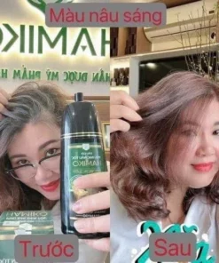 Alternative view of Dầu Gội Phủ Bạc Hamiko 500Ml Chính Hãng - Hamiko Thảo Dược Nhuộm Tóc Đen Nâu Tự Nhiên Có Lược Chải Thông Minh