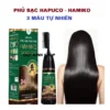 Dầu Gội Phủ Bạc Hamiko 500Ml Chính Hãng - Hamiko Thảo Dược Nhuộm Tóc Đen Nâu Tự Nhiên Có Lược Chải Thông Minh