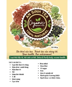 Alternative view of Trà thảo mộc Organic An Sinh tăng cường sức khỏe hộp 500gr