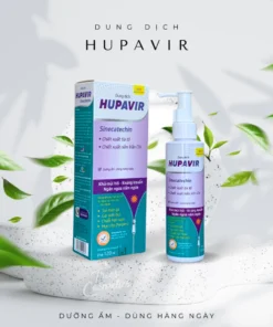 Dung dịch vệ sinh Hupavir Sinecatechin dưỡng ẩm làm sạch vùng kí.n 120ml 15 hupa6