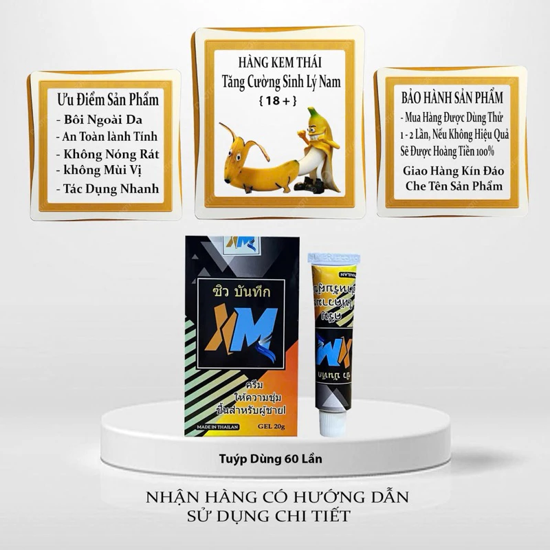 Kem ThaiLan Dành Cho Nam, Hỗ Trợ Tăng Cường Sinh Lý Nam Giới 18+ 11 kemthai2