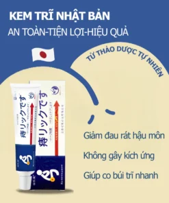 Kem Trĩ Nhật Bản 20g- Giúp Co Trĩ, Táo Bón Và Rát Hậu Môn, Giúp Co Nhanh Búi Trĩ