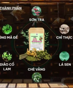 Trà giảm cân lá nam 10 vị -Bội Lan Đường- thải mỡ hủy mỡ nội tạng, giảm cân an toàn - bịch 50 lọc 7 lanm2 1