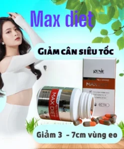 HỘP 60 VIÊN GIẢM CÂN MAX DIET GENIE CHÍNH HÃNG 10 maxdiet2