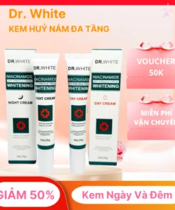 Liệu Trình Hủy Nám, Tàn Nhang Đa Tầng DR. WHITE Ngày và Đêm. Kem Dưỡng Ẩm, Phục Hồi Da, Mờ Đồi Mồi 12 namboi4