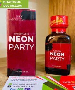 Popper Neon Red 30ml Chính Hãng PWD – Tinh Dầu Tăng Hưng Phấn Cực Mạnh Cho Bot