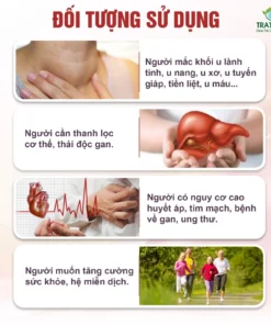 Alternative view of Trà xạ đen linh chi đỏ TRATOSA 9 vị thảo dược 40 túi lọc 5g hoàn toàn từ thiên nhiên