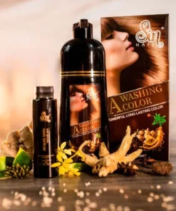 Alternative view of Dầu Gội Phủ Bạc SIN HAIR Nhật Bản 500ML - Thảo Dược Nhuộm Đen Tóc Nâu Tóc Nhân Sâm Nhật Bản