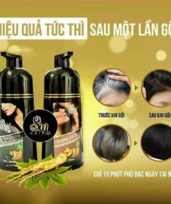 Dầu Gội Phủ Bạc SIN HAIR Nhật Bản 500ML - Thảo Dược Nhuộm Đen Tóc Nâu Tóc Nhân Sâm Nhật Bản 14 shinha8