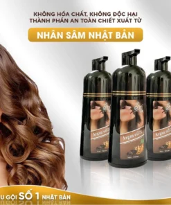 Dầu Gội Phủ Bạc SIN HAIR Nhật Bản 500ML - Thảo Dược Nhuộm Đen Tóc Nâu Tóc Nhân Sâm Nhật Bản 18 sinha6