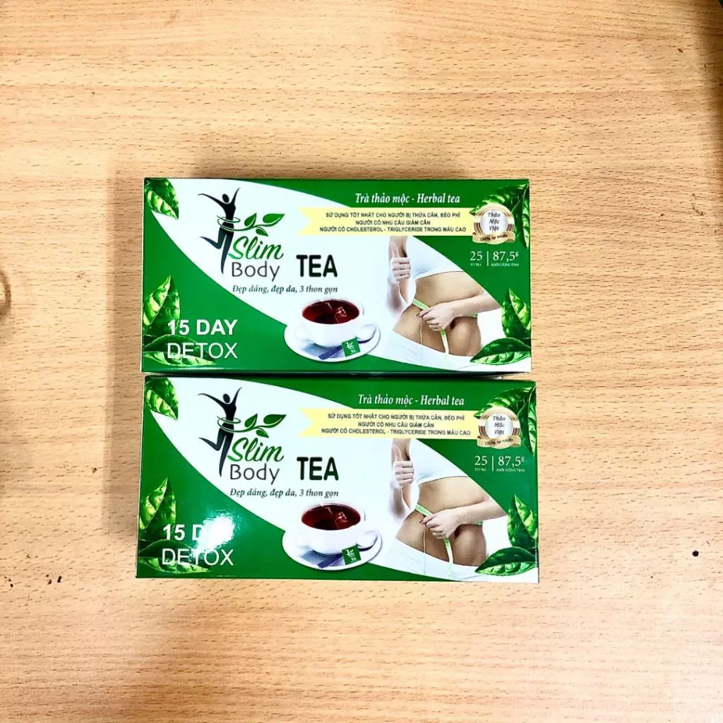 Giảm cân SLIM BODY TEA Hộp 25 Gói Chính Hãng ✔️️️ Trà giảm cân cấp tốc giảm mỡ bụng giảm béo hiệu quả đốt cháy mỡ thừa 10 slim2