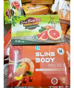 Alternative view of Thực Phẩm Bổ Sung Hỗ Trợ Giảm Cân Sline Body Pro X2, Trà Đào Giảm Cân Sline Body Pro X2 Tặng kèm Siro Bưới Đỏ Khóa Cân
