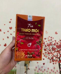 Alternative view of Trà sinh lý nam ba kích, ngọc cẩu, đông trùng hạ thảo hộp 60 gói