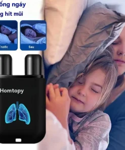 Ống Hít Thông Mũi Homtomy - Bình Thông Phổi nhỏ gọn có hai lỗ cải thiện nghẹt mũi và ngứa mũi