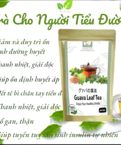 Alternative view of Trà Cho Người Tiểu Đường _ Trà Búp Ổi Non Nhật Giúp Hạ và Ổn Định Đường Huyết 1 Gói Dùng Trong 1 Tháng