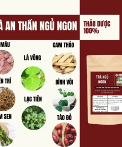 Alternative view of Trà An Thần Ngủ Ngon -Thảo Mộc Xanh Farm - Suy Nhược Thần Kinh, Mất Ngủ, Stress, Mệt Mỏi, Tâm Bất An Bịch 30 Lọc