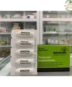 Viên đặt trĩ, Kem bôi trĩ Benostan Phytoroid I Xuất xứ Châu Âu, thành phần thiên nhiên, giảm đau rát, làm dịu và mềm da
