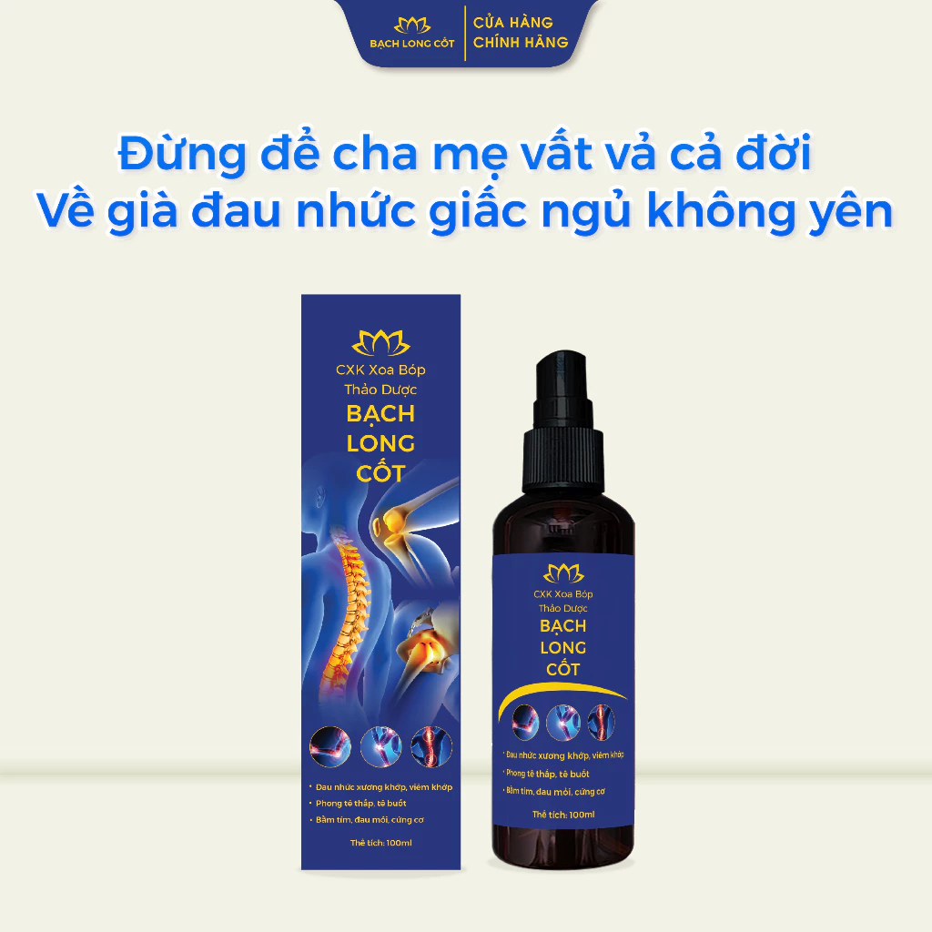Cao Xương Khớp Xoa Bóp Thảo Dược Bạch Long Cốt - Hỗ trợ cải thiện các vấn đề cơ xương khớp, chai 100ml 12 bachlongcot2 1