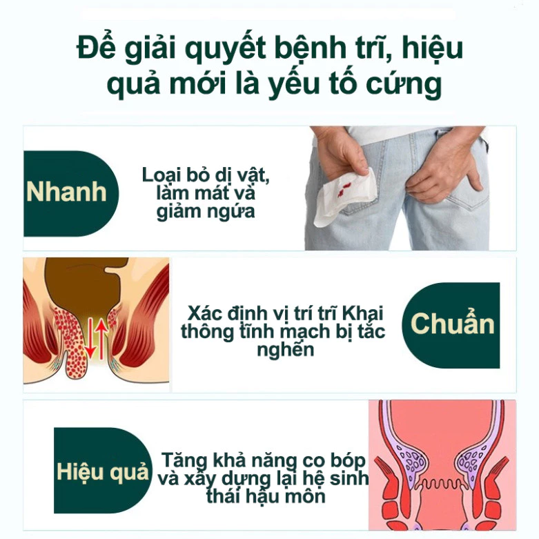 Kem bôi trĩ gel bôi trĩ Loại bỏ Trĩ hỗn hợp trĩ nội trĩ ngoại ngứa Đại tiện ra máu nứt hậu môn Giảm sưng 20g 19 boitri7