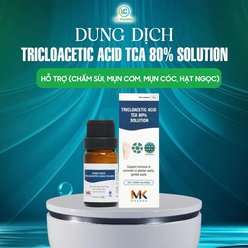 Dung dịch chấm sùi mào gà TCA DABAVI, Hỗ trợ các vấn đề hạt ngọc, sùi mào gà, mụn cóc, gai SD...10ml 10 chamsui1 1